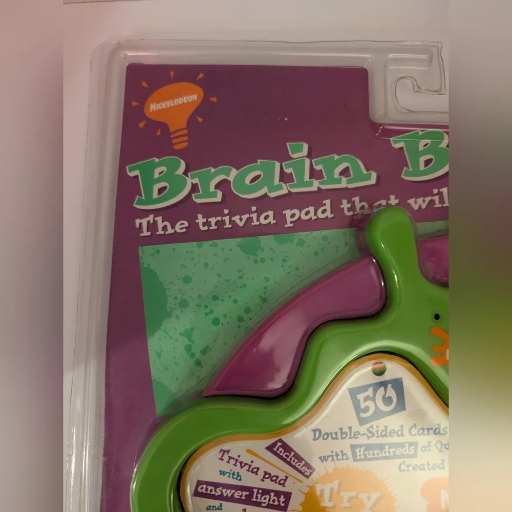 Vintage 1995 Nickelodeon Brain Bender Trivia - Still In Original Packaging
